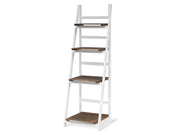 CHIUTA 4 Tier Ladder Shelf Wooden Storage Bookshelf
