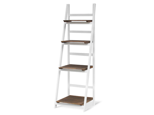 CHIUTA 4 Tier Ladder Shelf Wooden Storage Bookshelf