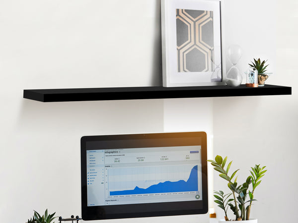 ALAKOL Floating Shelf 100cm - BLACK