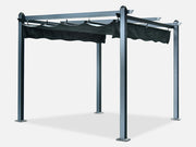 ToughOut Aluminium Pergola with Retractable Canopy 3x3M