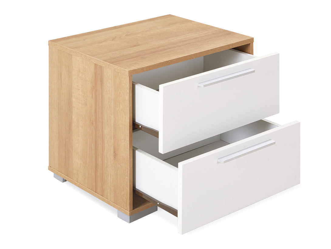 KAWEKA Wooden Bedside Table - OAK