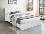 TONGASS Queen Wooden Bed Frame - WHITE