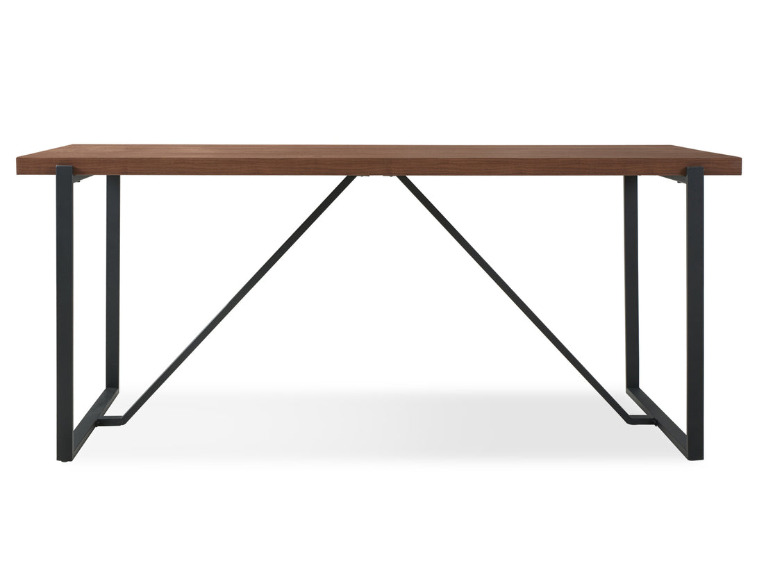 LIRON Dining Table Rectangle 180x90cm - WALNUT