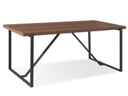 LIRON Dining Table Rectangle 180x90cm - WALNUT