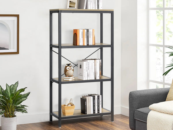 MAINIT 4 Tier Bookshelf - OAK