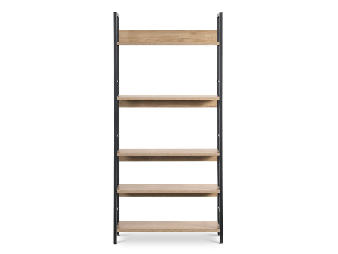 BIEL 5 Tier Bookshelf - OAK