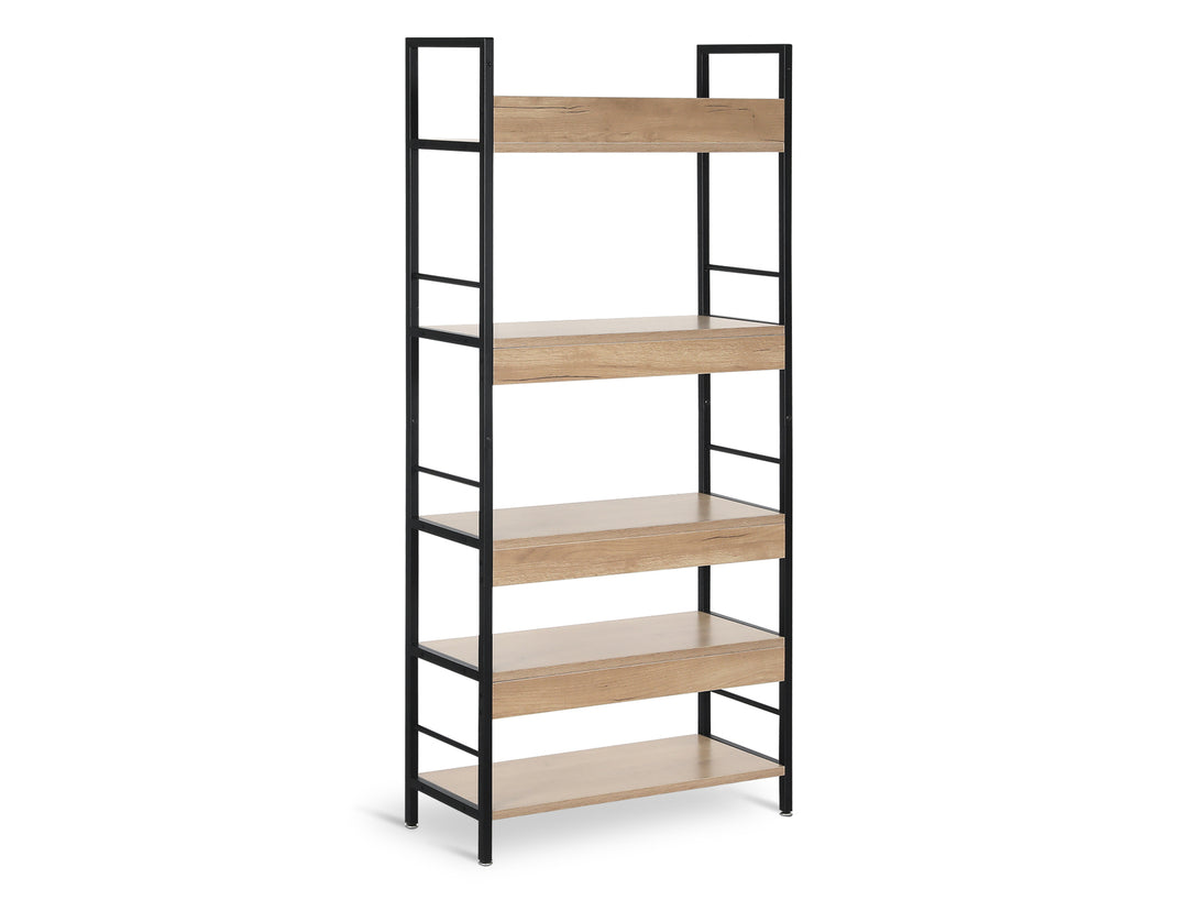 BIEL 5 Tier Bookshelf - OAK
