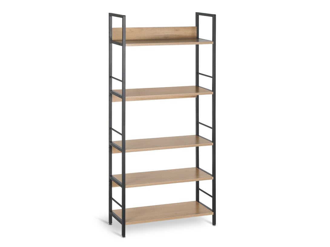 BIEL 5 Tier Bookshelf - OAK