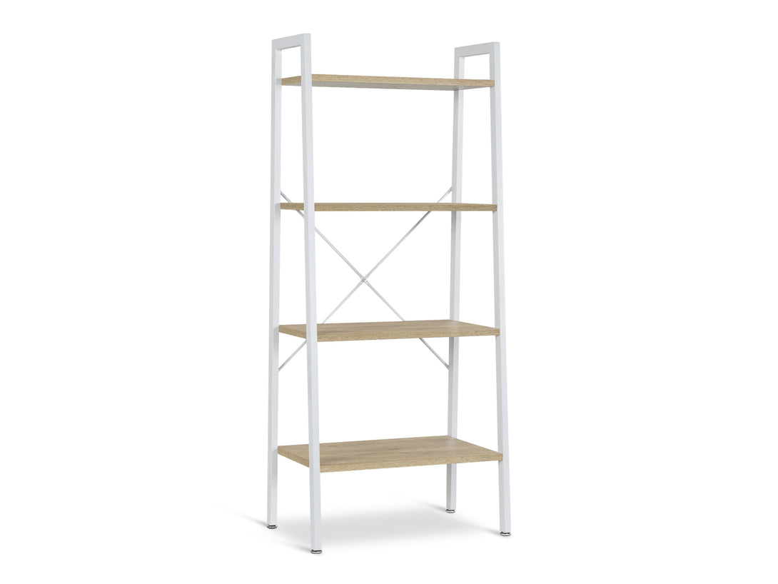 ROAN 4 Tier Ladder Shelf - WHITE