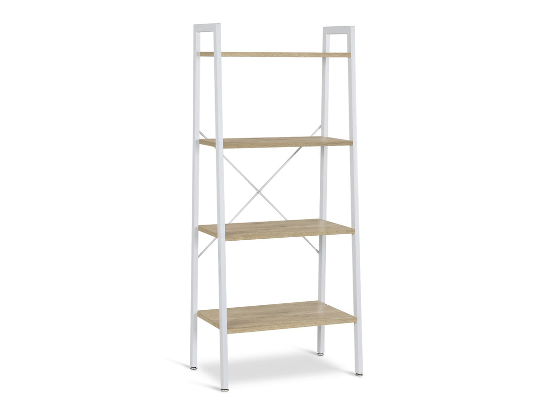 ROAN 4 Tier Ladder Shelf - WHITE