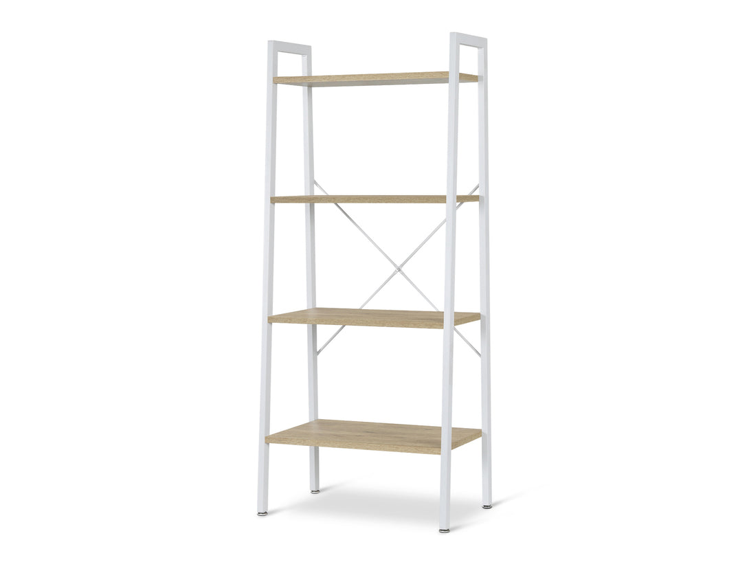 ROAN 4 Tier Ladder Shelf - WHITE