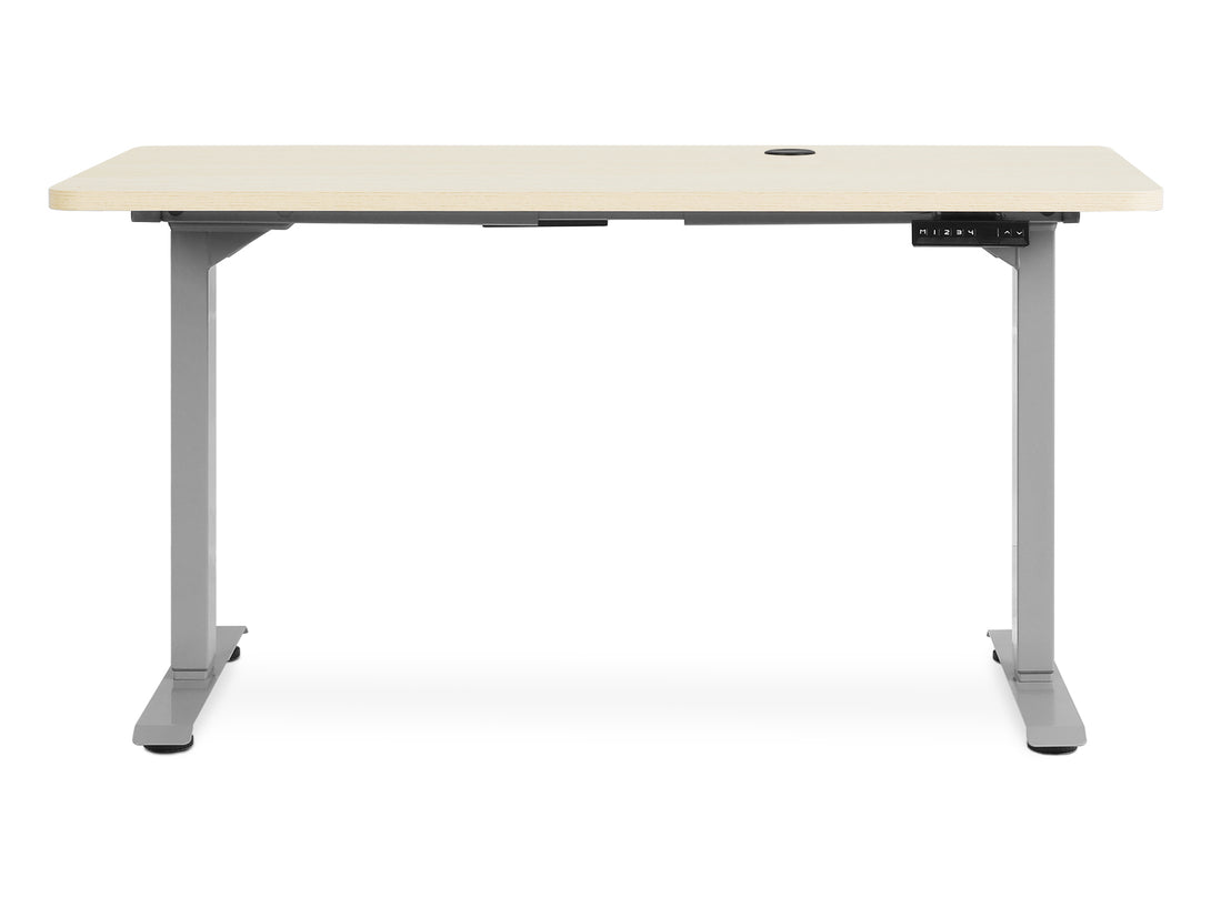 BENNIE 140CM Dual Motor Electric Standing Desk - BEIGE