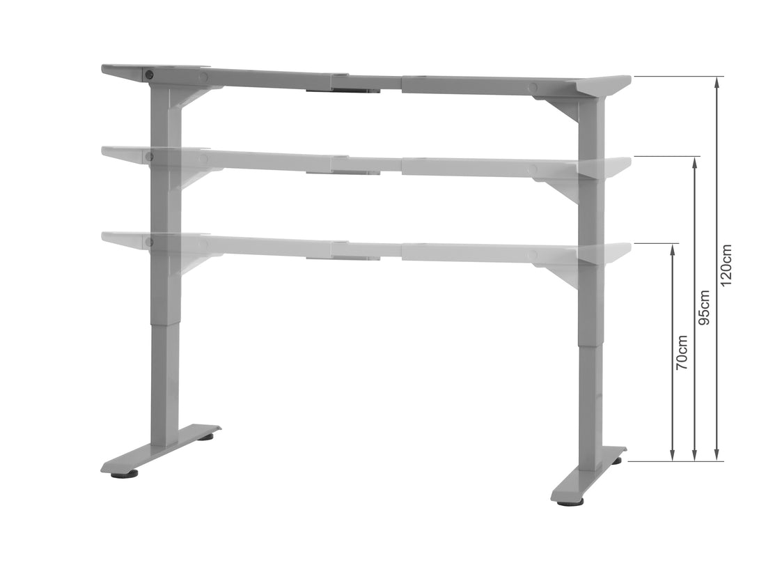 BENNIE 140CM Dual Motor Electric Standing Desk - BEIGE