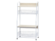 KULIK Kitchen Storage Shelf Microwave Stand with Baskets