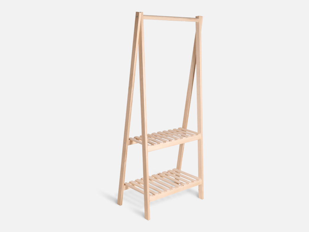 PEIPUS Wooden Clothes Rack - OAK