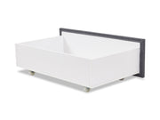JULIAN Queen Bed Frame with Storage - DARK GREY