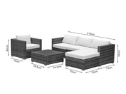 CAYMAN Rattan Outdoor Furniture Sofa Set 6PCS