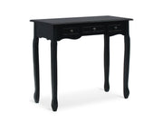 REESE Console Table with 3 Drawers - BLACK