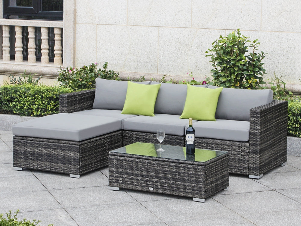 CURACAO Rattan Outdoor Furniture Sofa Set 5PCS