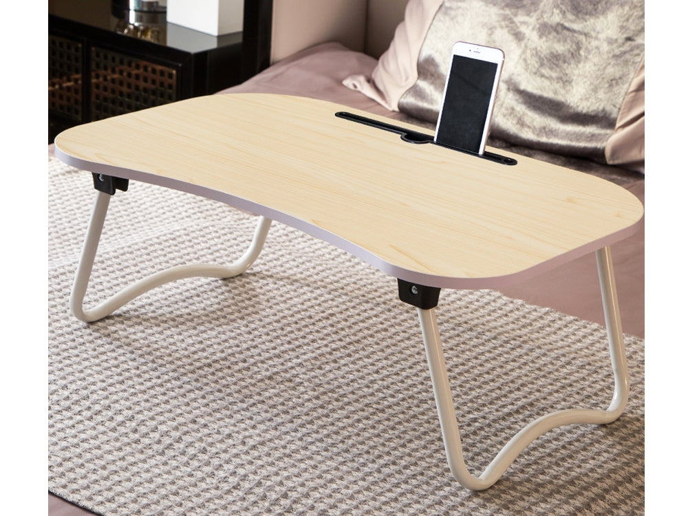 Portable Laptop Desk Laptop Tray Table - NATURAL