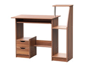 WREN 100CM Computer Desk - WALNUT