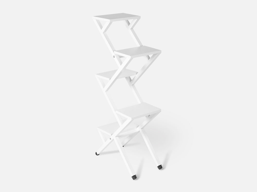 CRANE 5 Tier Plant Stand - WHITE