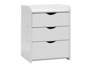 THEO Bedside Table Nightstand - WHITE