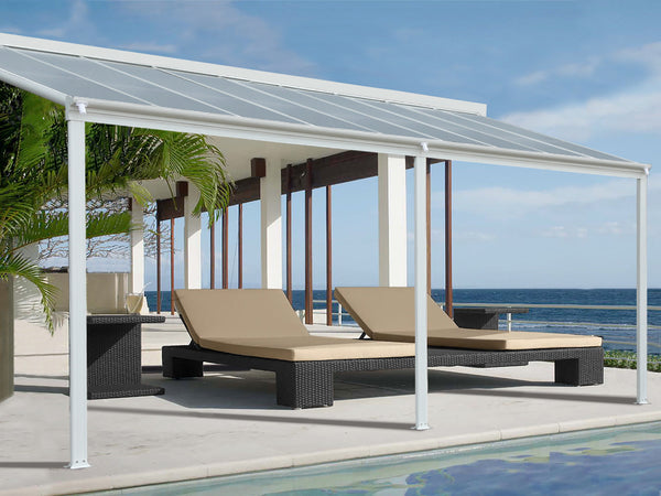 TOUGHOUT Patio Canopy Roof 5.57M x 3M - WHITE