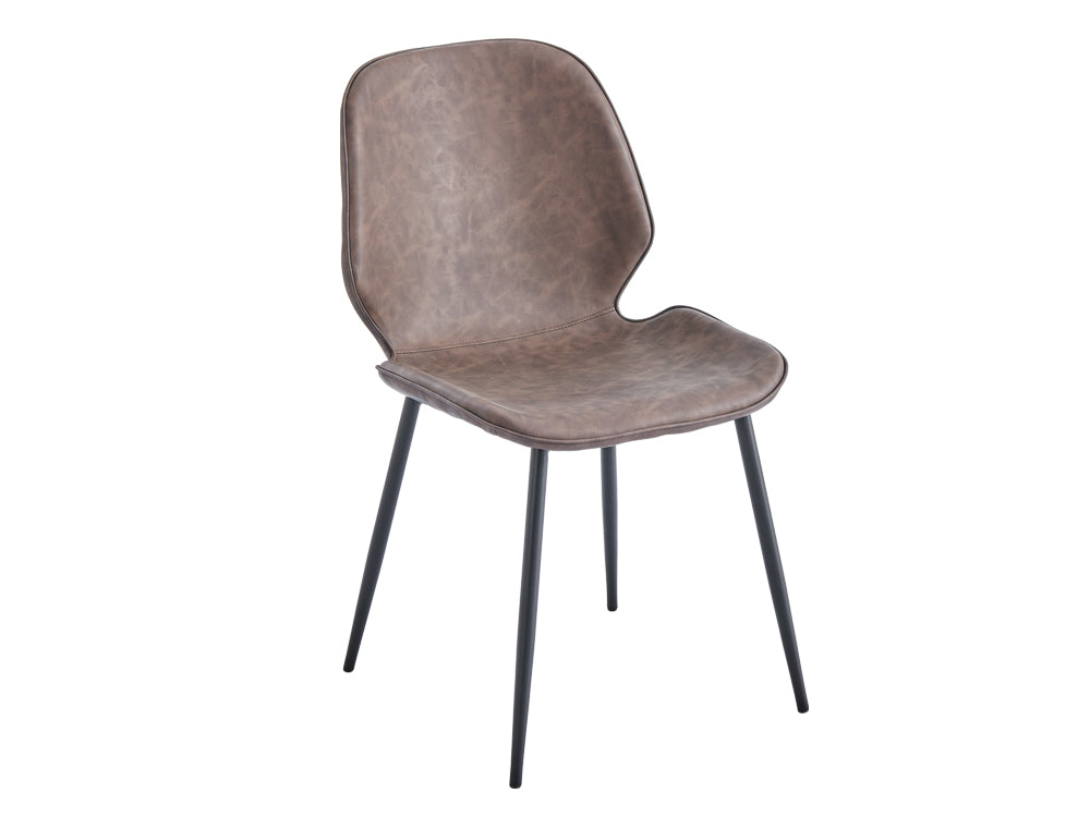 SLOANE 4PCS Dining Chair - BROWN