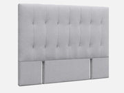 LISA QUEEN Stand-alone Fabric Headboard - LIGHT GREY