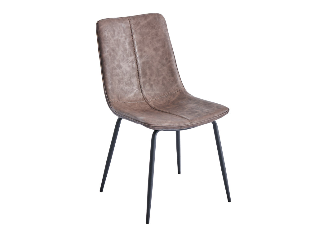 ROWAN 4PCS Dining Chair - BROWN