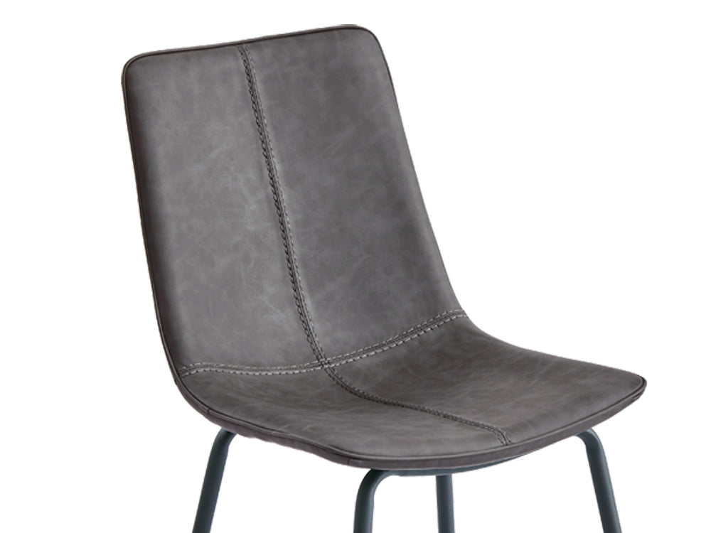 ROWAN 4PCS Dining Chair - DARK GREY