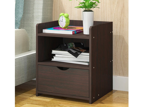 KNOX Bedside Table Nightstand - ESPRESSO