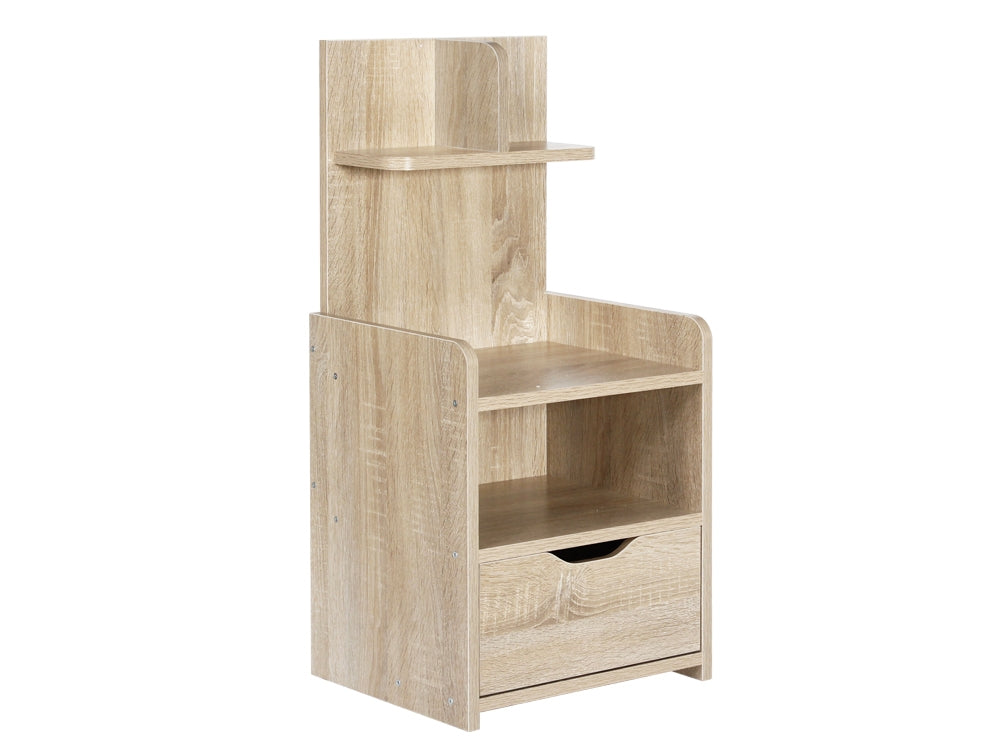 VIVIAN Bedside Table Nightstand - MAPLE