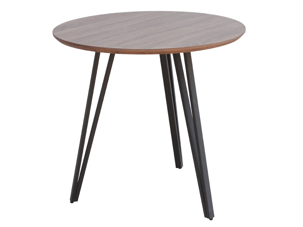 ROYCE Dining Table Round 80x75cm - WALNUT