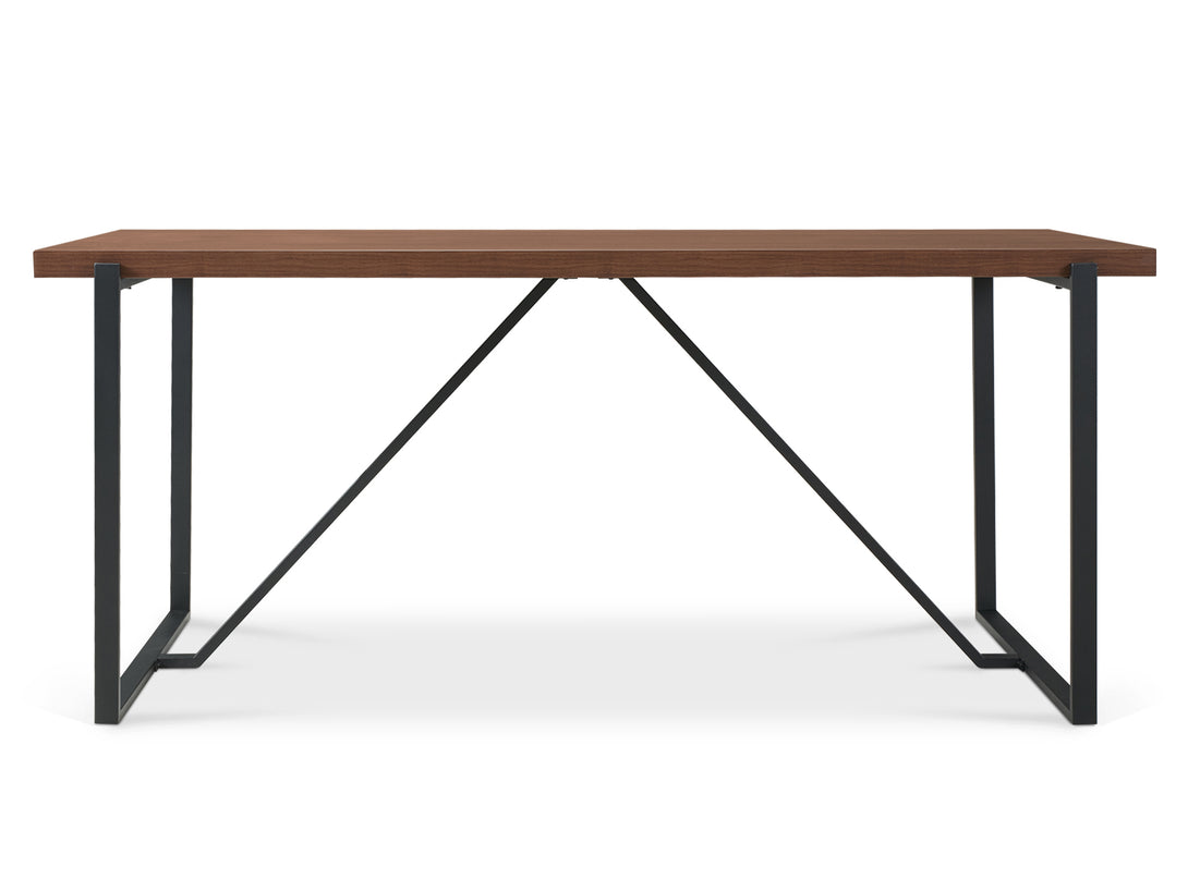 LIRON Dining Table Rectangle 180x90cm - WALNUT