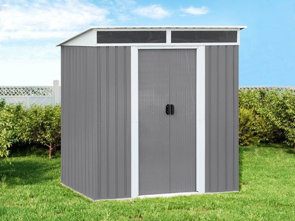 TOUGHOUT Garden Shed with Front Skylight 1.21M x 1.95M x 1.96M