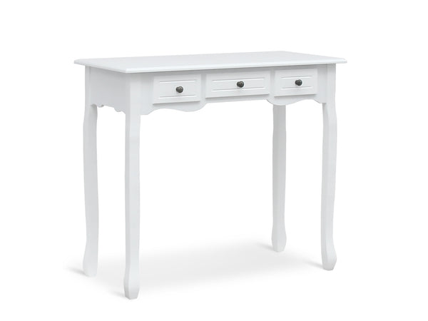 REESE Console Table with 3 Drawers - WHITE