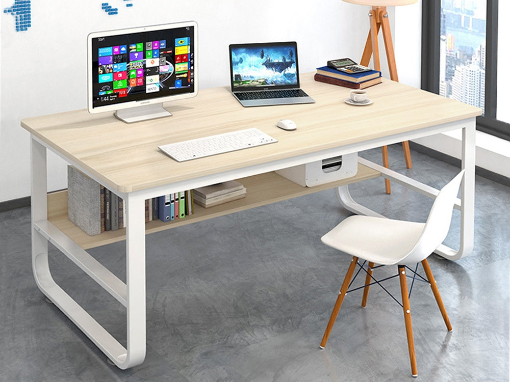 ANDREA 140x70cm Computer Desk - WHITE