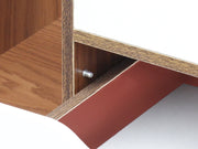 LUCA Bedside Table Nightstand - WALNUT