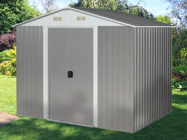 Garden Shed 1.83M x 2.57M x 2.09M GREY