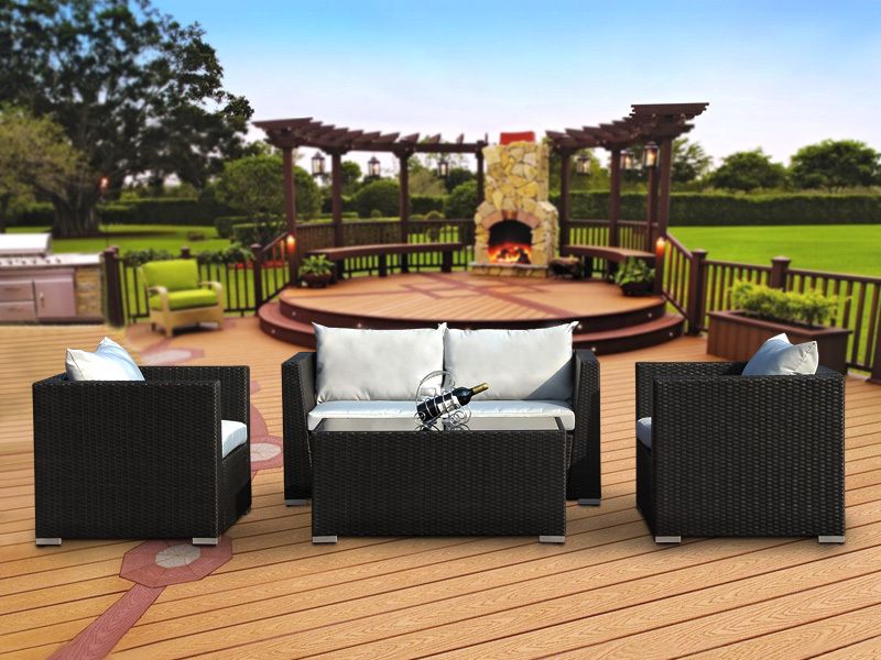 MOOREA Rattan Outdoor Sofa Set 4PCS