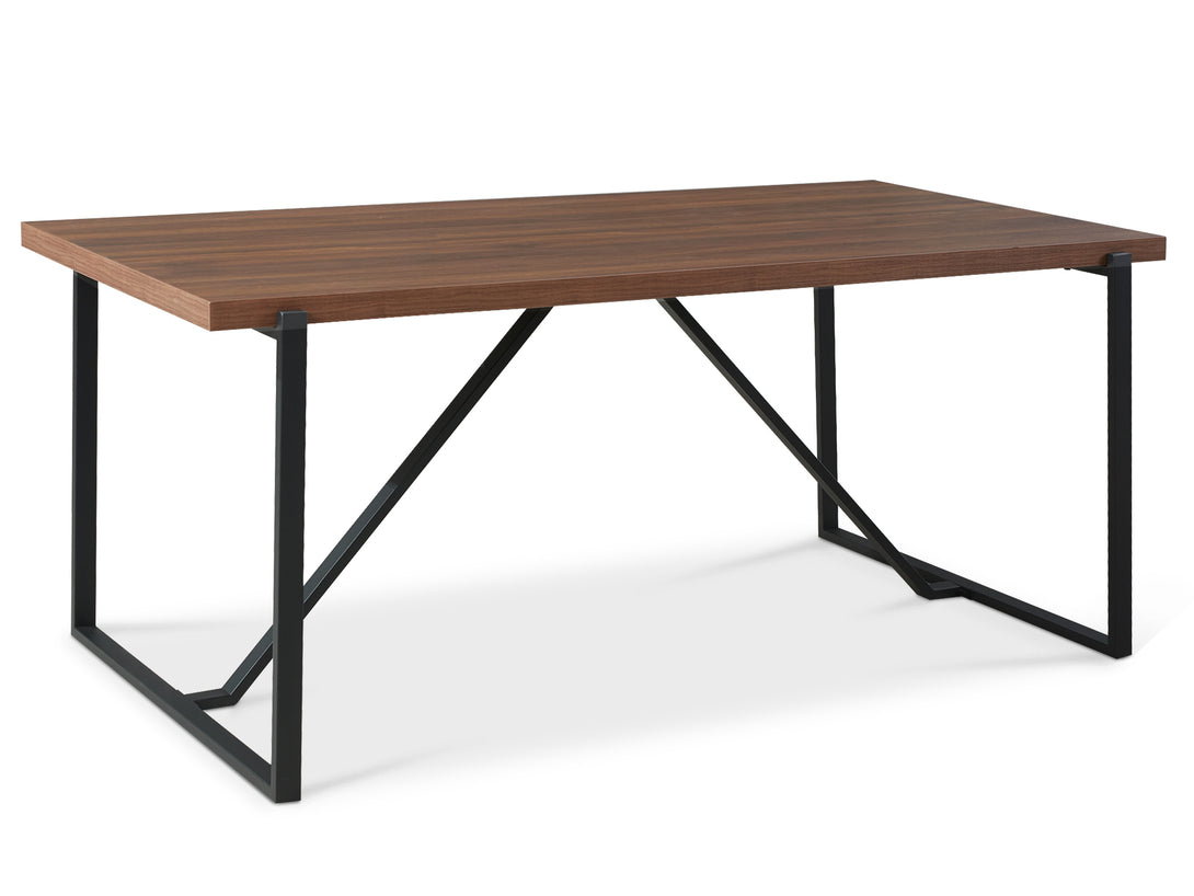 LIRON Dining Table Rectangle 180x90cm - WALNUT