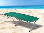 Outdoor Camp Bed Foldable Camping Bed Stretcher GREEN