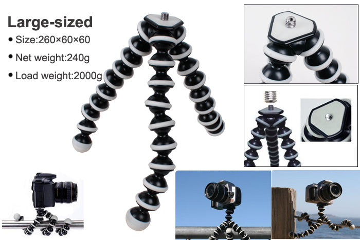 Camera Flexible Tripod Stand L