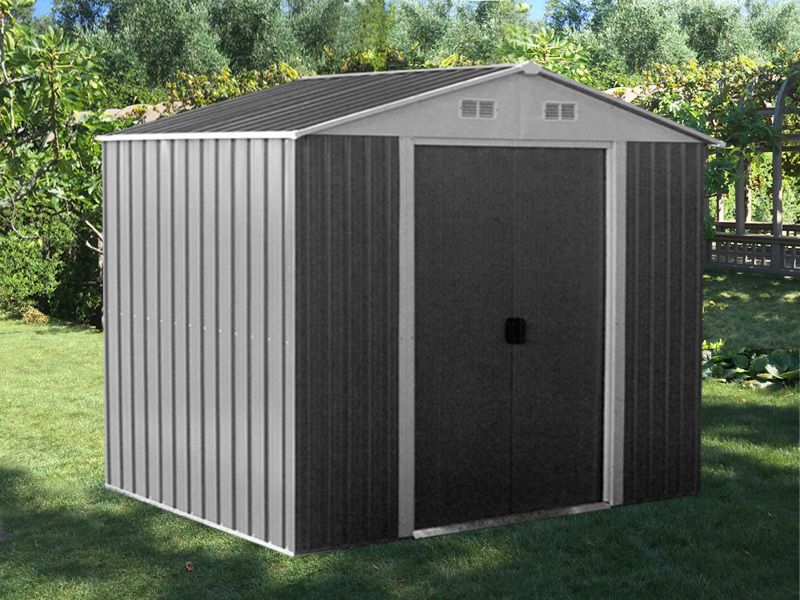 Garden Shed 2.0M x 2.6M x 2.1M GREY