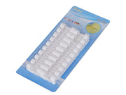 40pcs Self Adhesive Cable Clips Organiser - WHITE