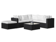 VERONA Rattan Outdoor Sofa Set 7PCS - WHITE