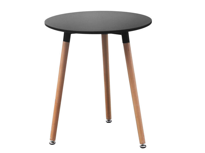 FINLEY Dining Table Round 60x70cm BLACK