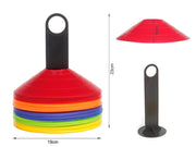 Sports Cones + Holder Training Cones Set 50 Discs